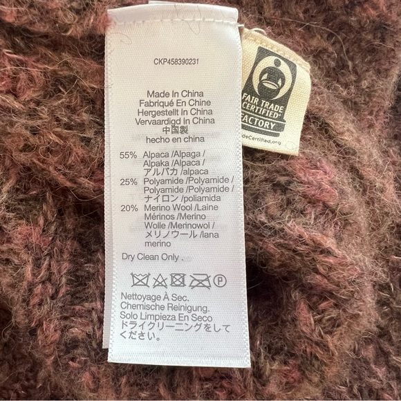 Madewell Willowbend V-Neck Pleat-Sleeve Cardigan Sweater M - Picture 10 of 10